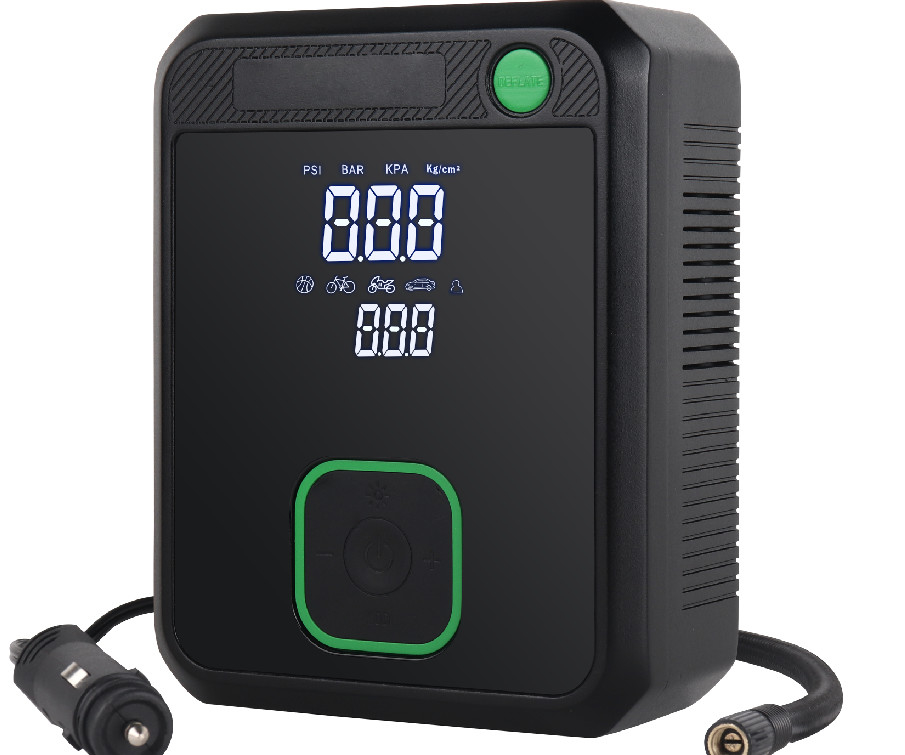 Pompes à air électriques sans fil rechargeables à cylindre unique avec fonction de dégonflement, débit 35 L/min