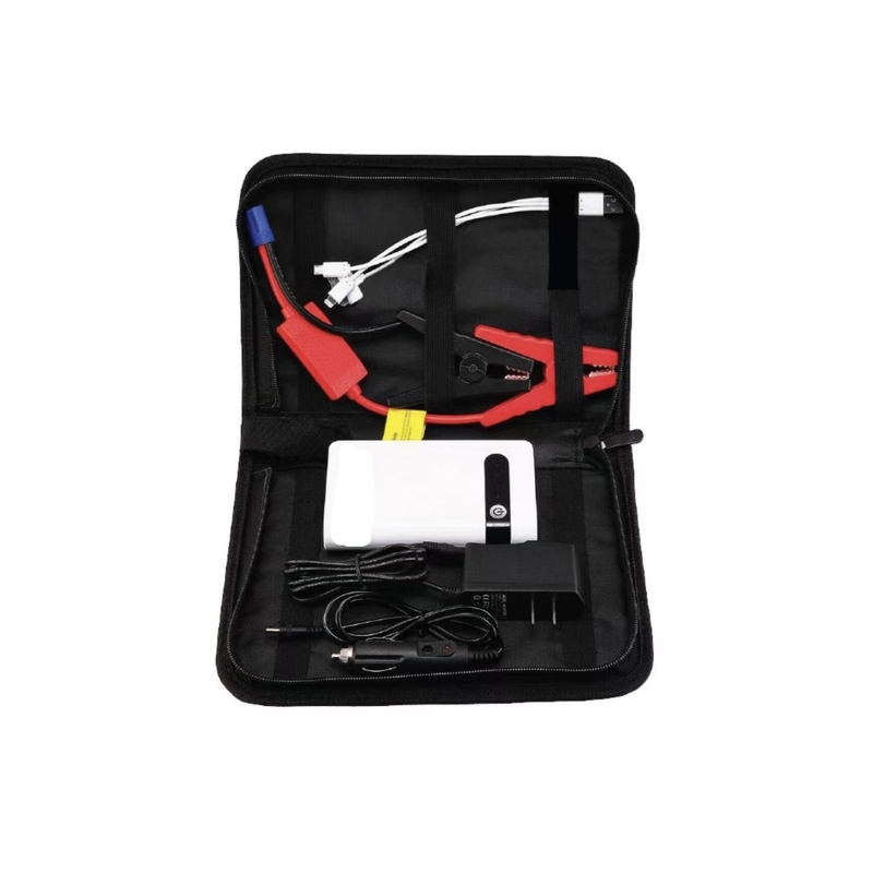 Démarreur de saut portable polyvalent de 12 V avec lampe de poche LED et moniteur de pression des pneus