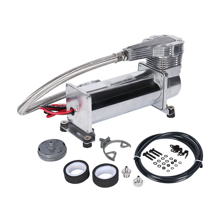 Compresseur d'air portable en acier chrome rapide 12v pour voiture tout-terrain