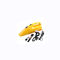 Aspirateur portatif jaune de voiture avec l'allumeur 35w - 60w de cigarette de C.C 12v