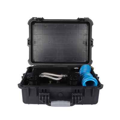 Un bon prix. Compresseur de suspension d'air de voiture à double cylindre pour gonflement de pneus de voiture avec boîte en plastique en ligne