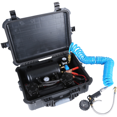 Un bon prix. Compresseur à double cylindre à double tête, suspension à air, kit de compresseur avec réservoir d'air pour pneus de voiture en ligne