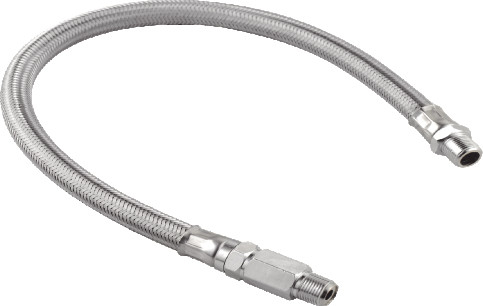 Un bon prix. Les accessoires pneumatiques ont tressé le tuyau tressé d'acier inoxydable avec les clapets anti-retour de la pompe de suspension en ligne