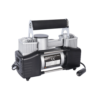 Compresseur d'air en métal à deux cylindres avec sac à main Compresseur d'air haute pression DC 12V