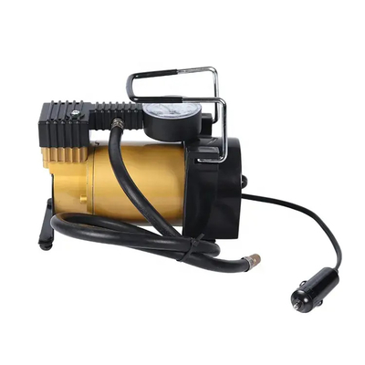 Compresseur d'air métallique portable DC12v Pompes gonfleuses à pneus automobiles à cylindre unique
