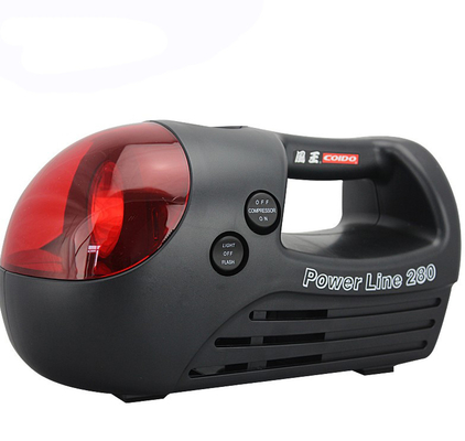 Un bon prix. Compresseur d'air portatif noir et rouge pour la voiture trois dans un type 12v 280 livres par pouce carré en ligne