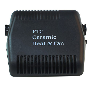 Un bon prix. Matière plastique de fan d'appareils de chauffage portatifs noirs de voiture avec commutateur frais/chaud en ligne