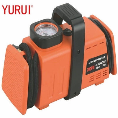 AC110-230v gonfleur de pneus de voiture portable DC12v avec poignée