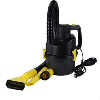 Un bon prix. Aspirateur automatique jaune tenu dans la main d'aspirateur d'aspirateur de DC12V en ligne