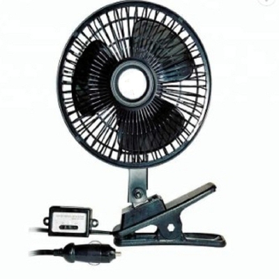 Un bon prix. Matière plastique noire de ventilateur de voiture 12v/24v avec la demi garde en métal de sécurité en ligne