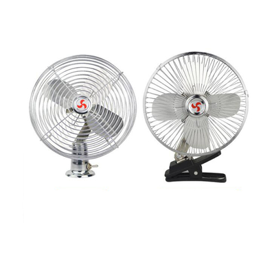 Un bon prix. 12v / ventilateur de la voiture 24v avec la pleine garde en métal de sécurité de commutateur marche-arrêt en ligne